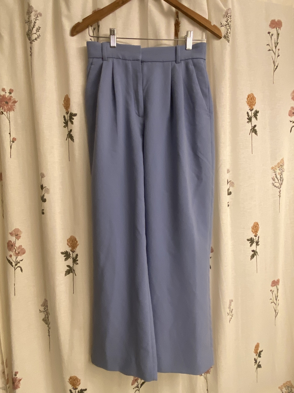 Abercrombie & Fitch Sloan Light Blue Wide-Leg High-Rise Trousers 27s